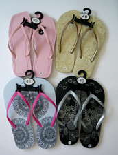 Damen 4x Zehensandalen Gummisandalen Sommerschuhe Strand Gr.40-41 neu