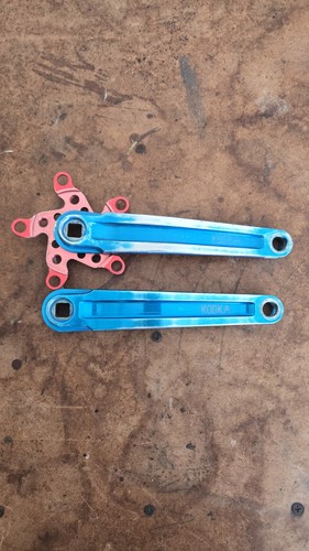 Kooka crankset blue arms - crankset,