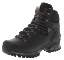 Hanwag Herren Trekkingstiefel Lhasa II Yakleder Wanderstiefel Schwarz