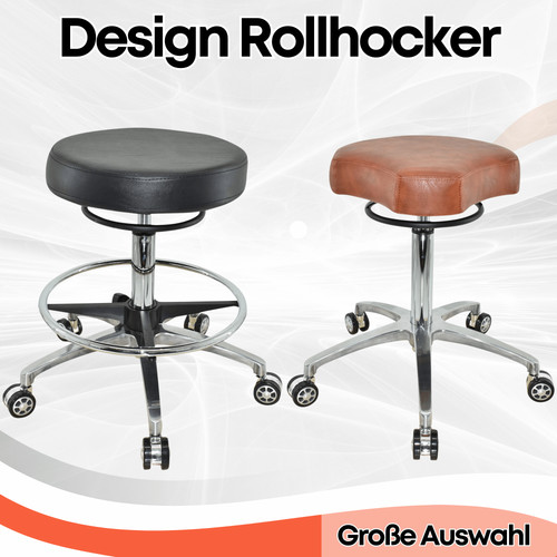 Design rollhocker mit - rollhocker,