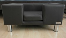 Hunde & Katzen Sofa Tieren Bett Lounge von More4Dogs Kunstleder in Braun + TOP