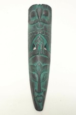 Maske grün 50 cm Wanddeko