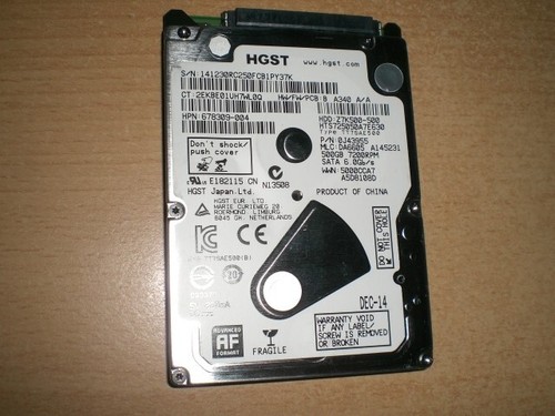 Interne festplatte hgst 500gb - festplatte,