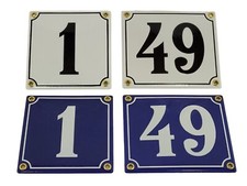 Emailleschild Hausnummer