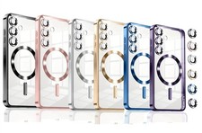 Handy Schutz Hülle Magsafe für Samsung Galaxy S25 S24 23 22 + Ultra Kameraschutz