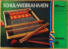 Webrahmen / Schulwebrahmen,  Holz,  80er Jahre (Schmidt)