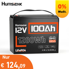 HumSienk 12V 100Ah Lithium