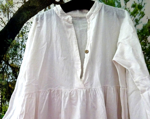 Damen leinenkleid weiß - damen,