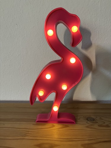 Pinker flamingo lampe - pinker,