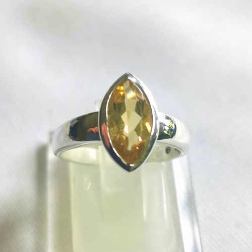 Ring mit citrin - mit, 925er