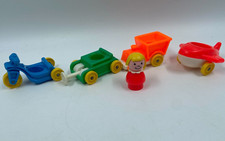 F. P. Toys Fisher Price USA Little People Fahrzeuge Motorrad Flugzeug Auto Zug