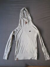 Naketano Sweatshirt leicht Kapuzenpullover Gr. S grau Langarmshirt