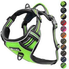 Hundegeschirr Mittlere Hunde, Anti-Zug Brustgeschirr mit Tasche Reflektierend, M