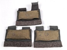 Ehemaliger Ostblock, drei Polster für Stahlhelm Innenfutter