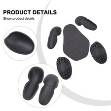 5-teiliges Protektoren-Set  passend für alle Motorradjacken  in Schwarz