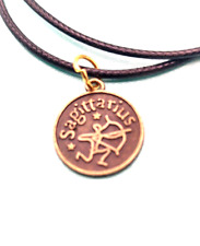 Sternzeichen Schütze Kupferprägung Anhänger mit Halskette 45cm bis 50cm