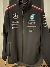 Mercedes AMG Formel 1 Team Herren Softshell 2023, F 1 Jacke schwarz, M