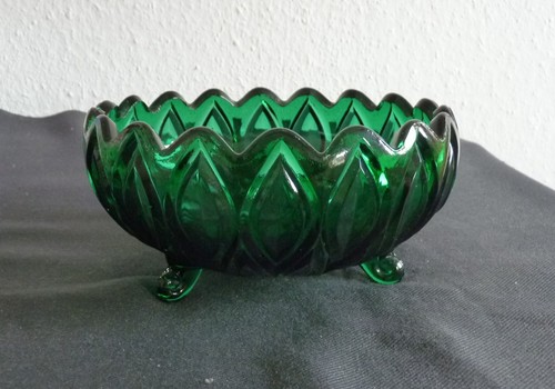 Glasschale pressglas veb - glasschale,