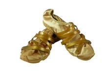 Puma Barbarella Schuhe Gr. 38 | UK 5 gold Textil Gummi Sommer Ballerina (21588)