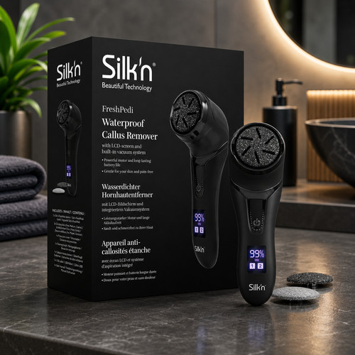 Silk freshpedi black - black, –