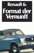 RENAULT 6 R6 Oldtimer Prospekt