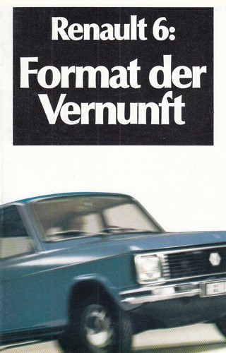 Renault oldtimer prospekt - renault,