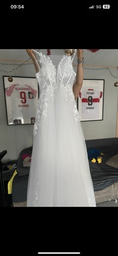 Weißes brautkleid mit corsage - mit,
