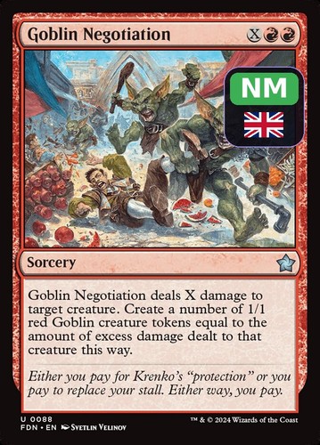 Goblin negotiation fdn nm - negotiation,