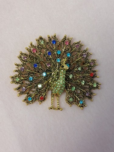 Damen brosche vogel pfau - damen,