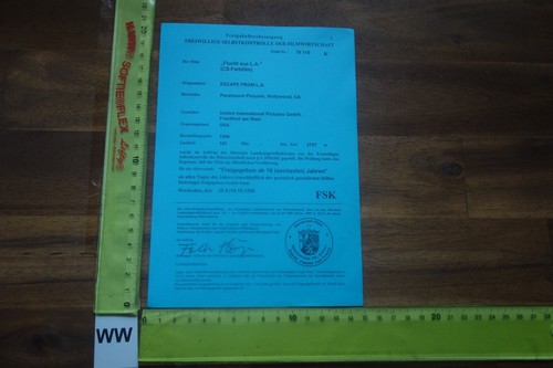 Freigabebescheinigung kino - freigabebescheinigung,