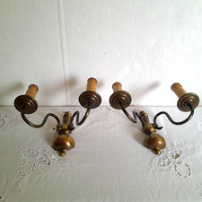 Wandlampe Messing 2 Armig  x 2
