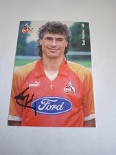 Karte Toni Polster (Fussball) mit Autogramm - ORIGINAL.