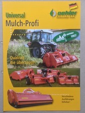 OEHLER Universal Front, Heck, gezogene Mulcher Prospekt Traktor Schlepper