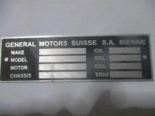 Nameplate General Motors