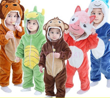 Kinder Tier Jumpsuit Krabbelanzug Baby Krabbelanzug Flanell Kletteranzug