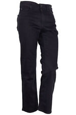 Replay Florie Stretchjeans Cropped Straight Fit High Waist Damen Denim Schwarz