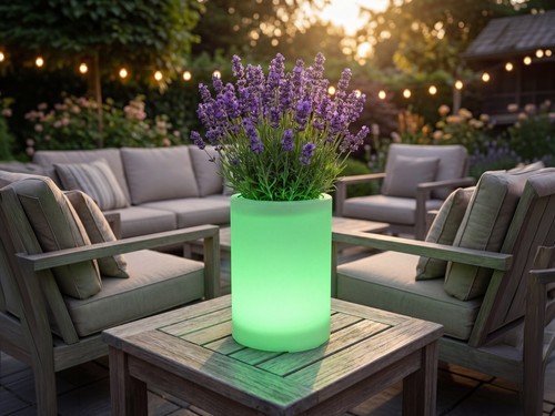 Beleuchteter led blumentopf - beleuchteter,
