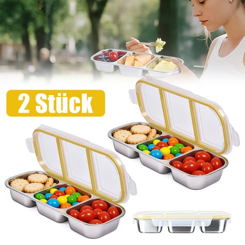 Snackbox mit fächern für - 3,