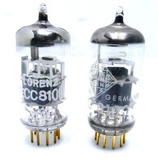 2x Lorenz + Telefunken ecc8100 NOS tested 20+22 mA on Funke W20 I 625