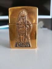 Vintage Original Zippo 1996 Brass Cigars Indian H XII