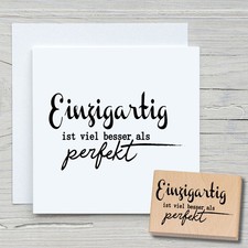 Stempel Einzigartig -