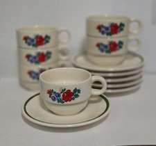 6x Kaffee-Gedeck Tasse