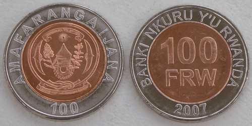 Ruanda rwanda 100 francs - ruanda,