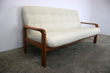Wilhelm Knoll Sofa Teakholz Neu Bezogen und Gepolstert Danish Design Couch 60er