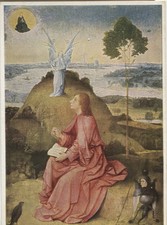Alte Kunstpostkarte - Hieronymus Bosch - Johannes auf Patmos