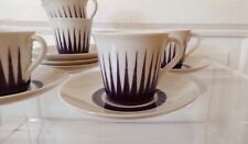 6 Upsala Ekeby ASTRA Eugen Trost Tassen + Untertassen Service Schweden Vintage