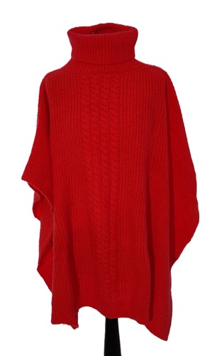 Poncho pink zopfmuster - pink,