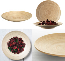 IKEA HULTET Dekoschale, Obstschale Bambus, 30 cm / 12" NEU