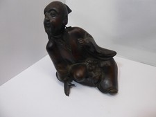 Alte Bronzefigur Mönch Buddha