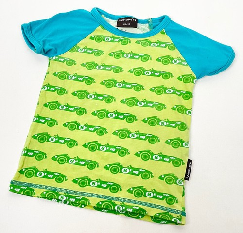 Maxomorra boys shirt car green - maxomorra,